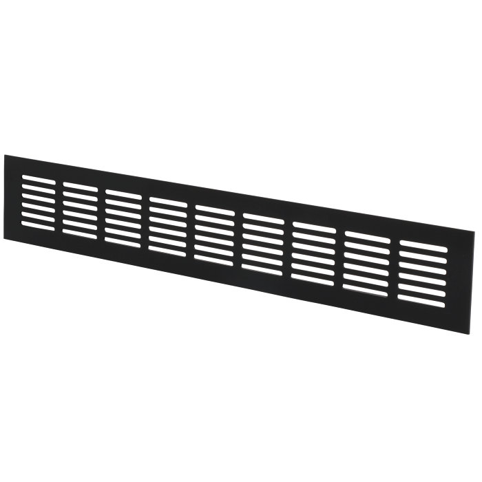 Överluftsgaller Svart 400 x 60 mm Flexit